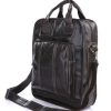 Bags * | Discount Delton Bags Dark Brown Leather Backpack