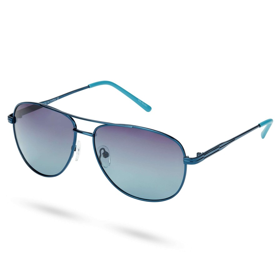 Sunglasses * | Best Reviews Of Waykins Ambit | Blue & Purple Gradient Polarised Aviator Sunglasses