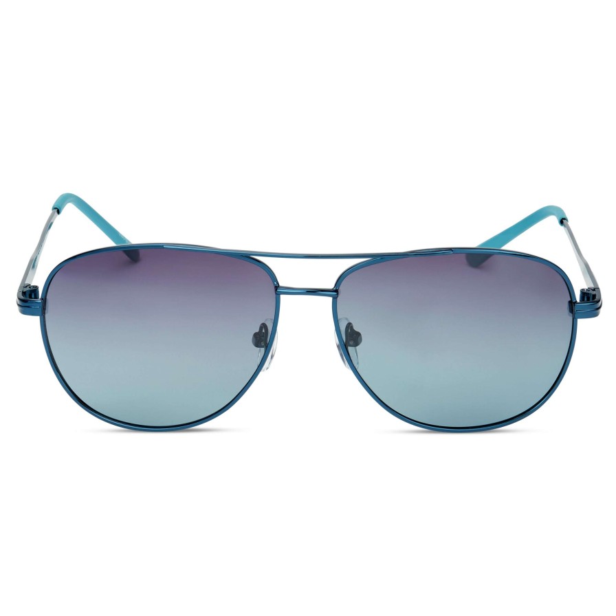 Sunglasses * | Best Reviews Of Waykins Ambit | Blue & Purple Gradient Polarised Aviator Sunglasses