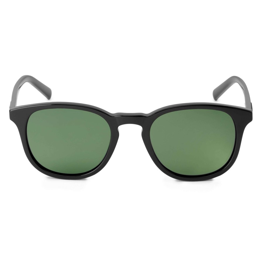 Sunglasses * | Buy Waykins Thea | Black & Forest Green Polarised Sunglasses