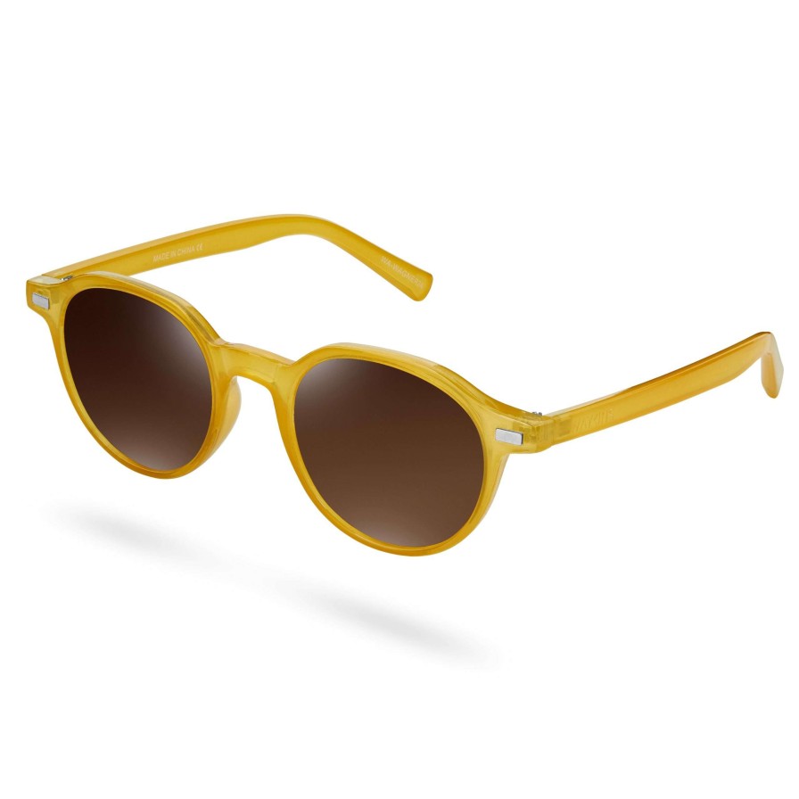 Sunglasses * | Discount Waykins Wade | Retro Yellow & Terracotta Polarized Sunglasses