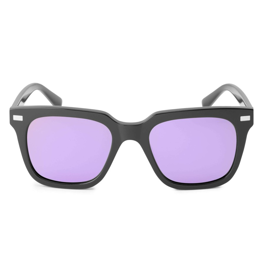 Sunglasses * | Best Pirce Waykins Thea | Black & Purple Polarised Polarised Sunglasses