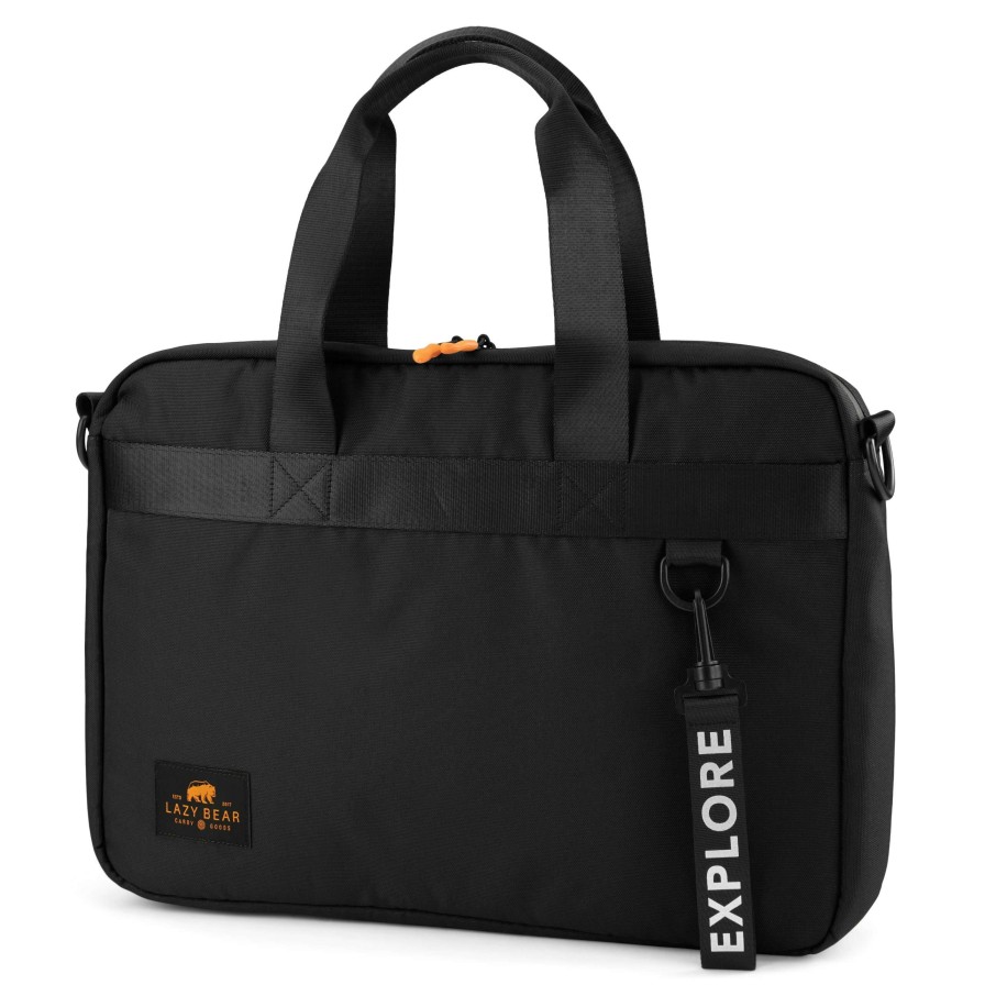 Laptop Bags * | Promo Lazy Bear Lewis | Black Laptop Bag