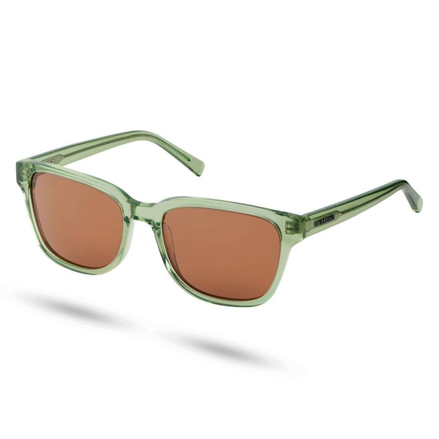 Sunglasses * | Hot Sale Waykins Thea | Forest Green & Terracotta Polarised Sunglasses