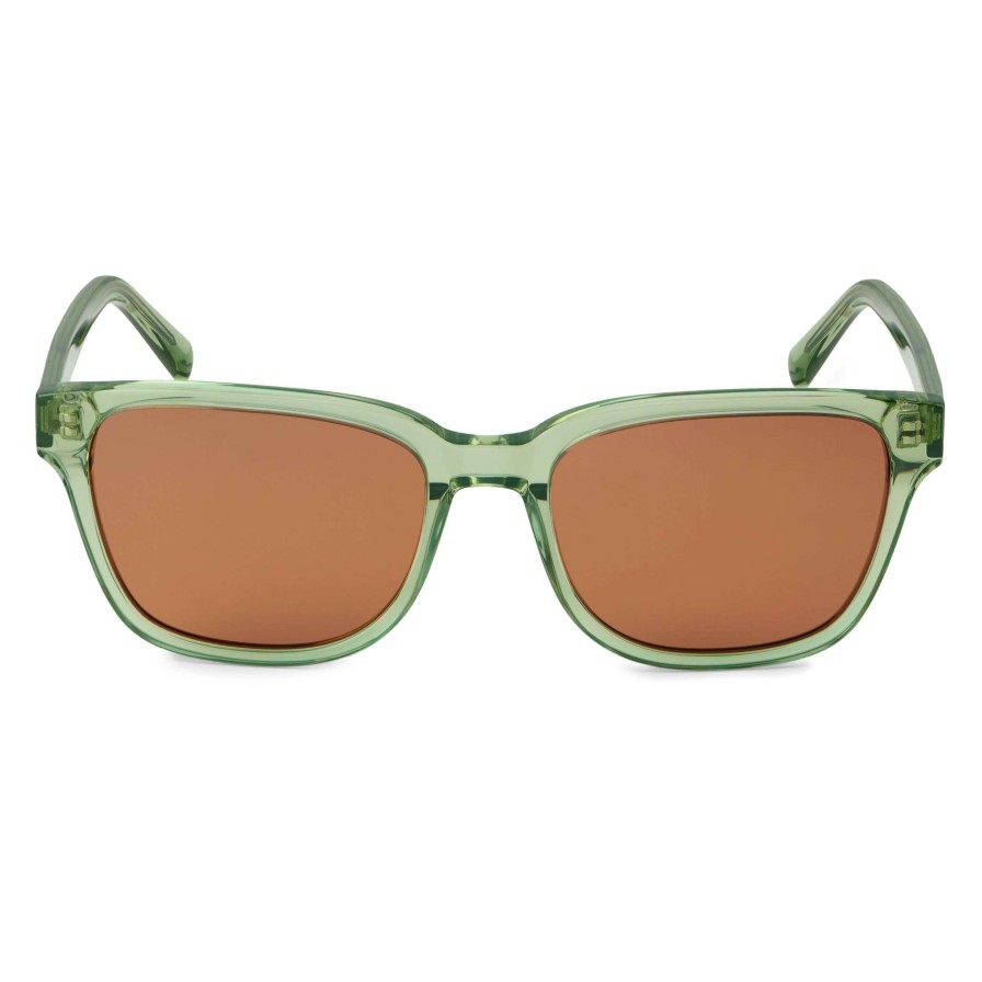 Sunglasses * | Hot Sale Waykins Thea | Forest Green & Terracotta Polarised Sunglasses