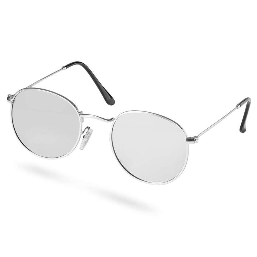 Sunglasses * | Discount Paul Riley Dandy Silver-Tone Polarized Round Sunglasses