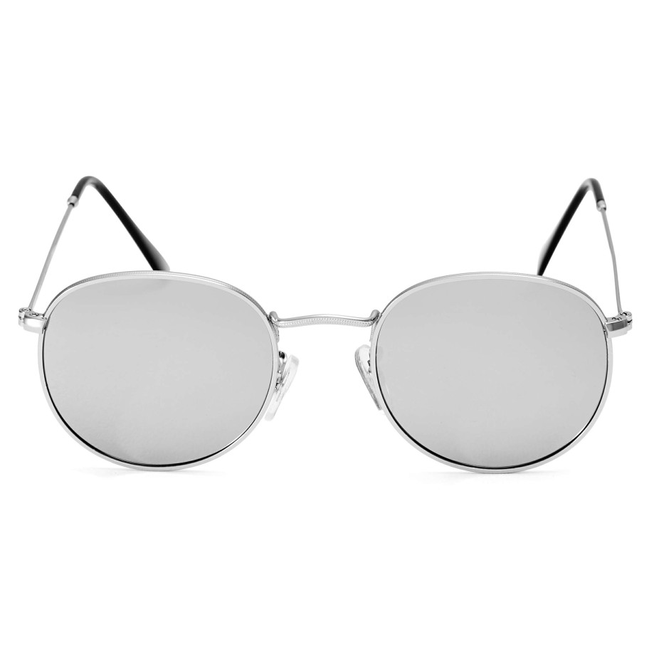 Sunglasses * | Discount Paul Riley Dandy Silver-Tone Polarized Round Sunglasses