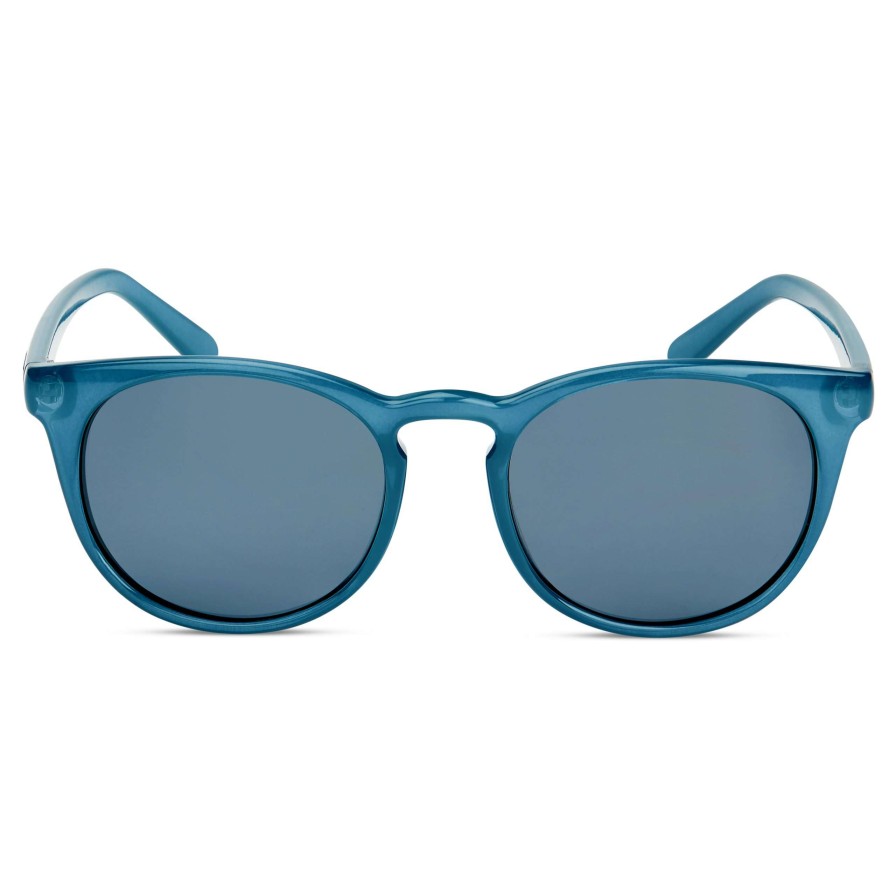 Sunglasses * | Promo Waykins Petrol Blue Round Sunglasses