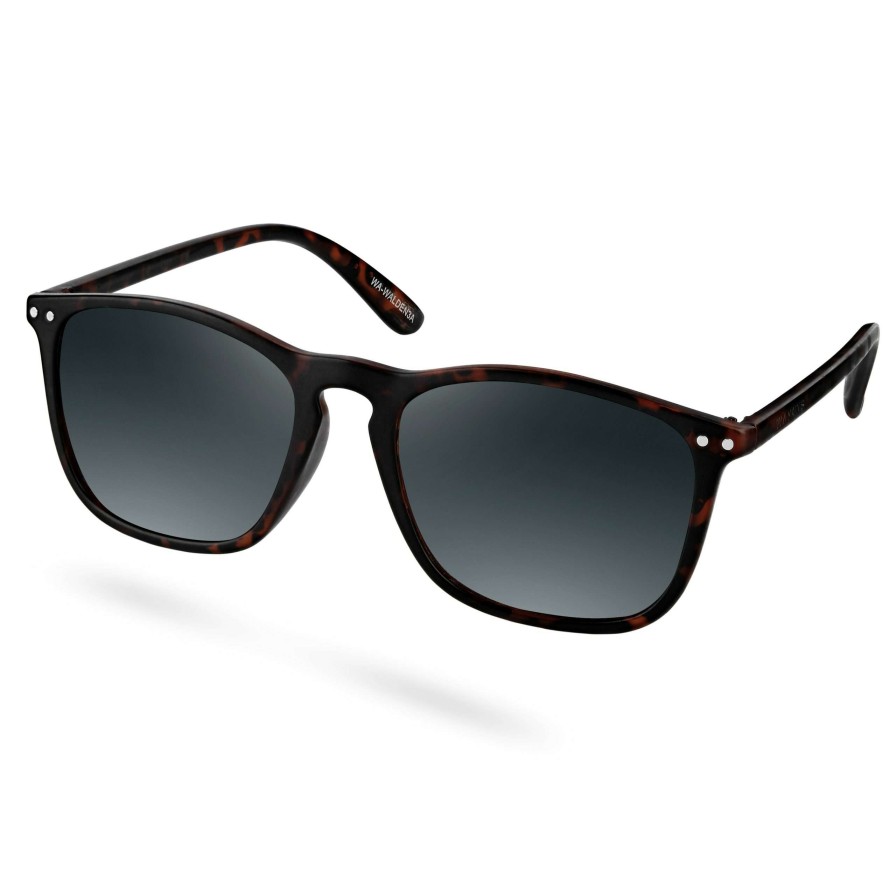 Sunglasses * | Flash Sale Waykins Wade | Tortoise & Dark Grey Polarised Square Sunglasses