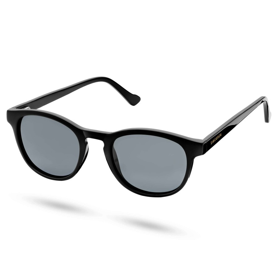 Sunglasses * | Deals Sidegren Classic Black Smokey Polarised Sunglasses