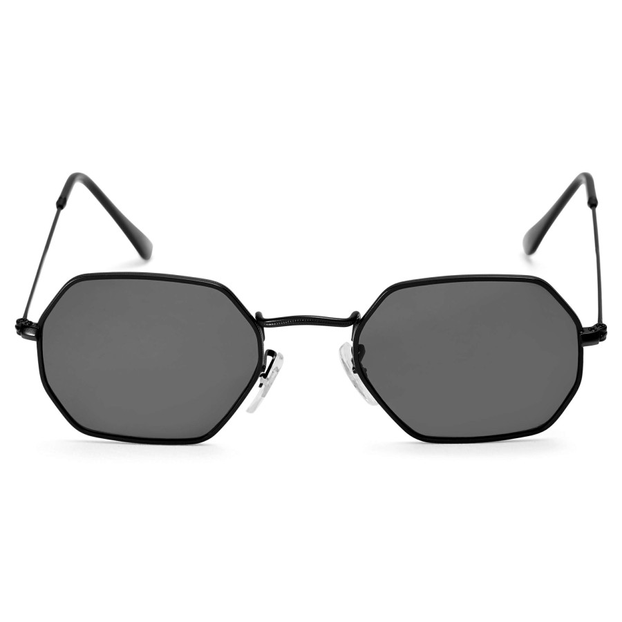 Sunglasses * | Buy Paul Riley Black & Black Groovy Sunglasses