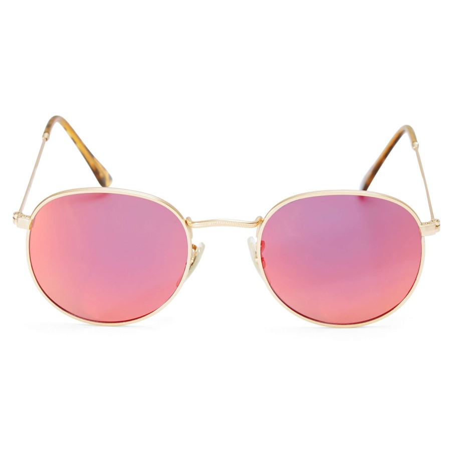 Sunglasses * | Budget Paul Riley Dandy Pink Polarized Round Sunglasses