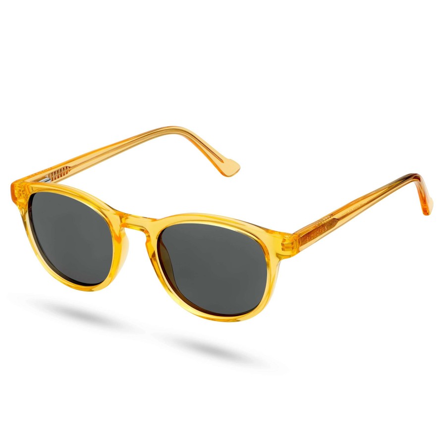 Sunglasses * | Best Sale Sidegren Classic Yellow & Dark Grey Polarised Sunglasses