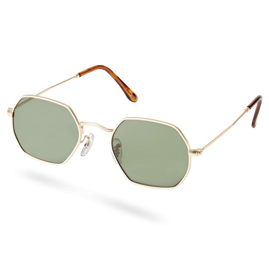 Sunglasses * | Best Pirce Paul Riley Gold-Tone & Army Green Groovy Sunglasses