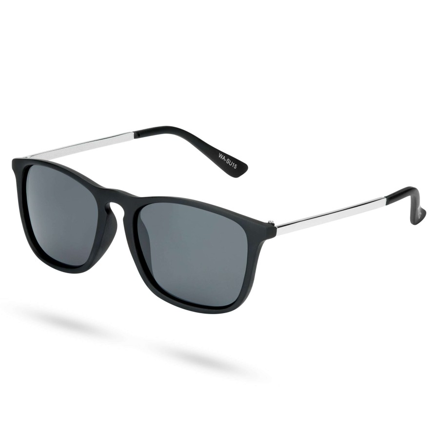 Sunglasses * | Best Reviews Of Waykins Ambit | Black & Grey Sunglasses