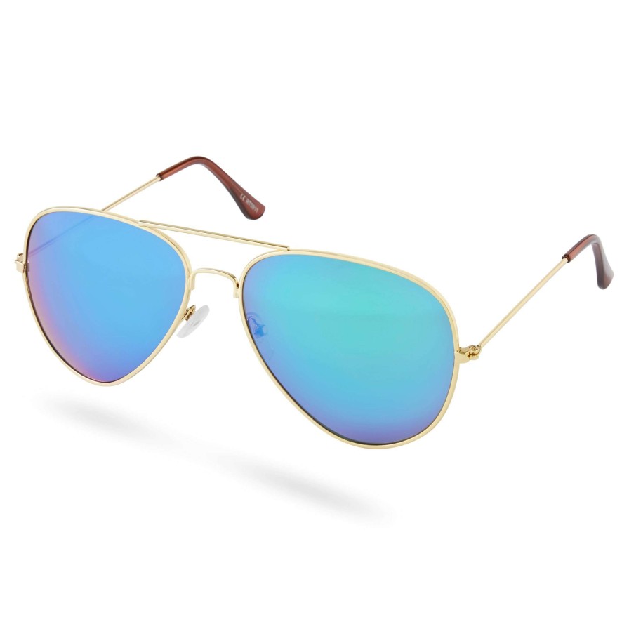 Sunglasses * | Cheap Paul Riley Gold-Tone & Iridescent Aviator Sunglasses