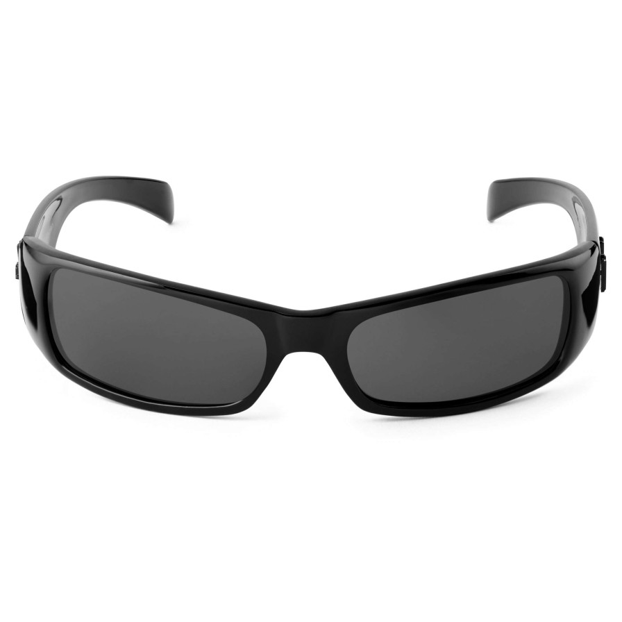 Sunglasses * | Deals Moody Mason Black & Black Slim Sunglasses